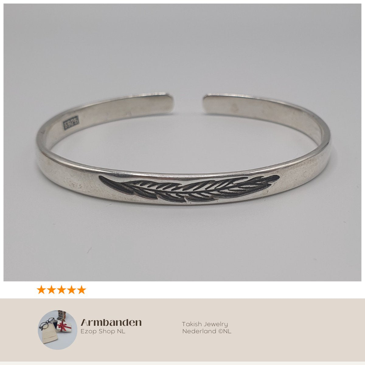 Zilverkleurige Verstelbare Veer Armband - Vintage Stijlvol Sieraad voor Een Betoverende Look